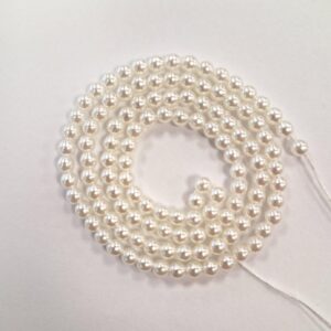 פנינים קריסטל צכי צבע לבן  (3)PRL C 70400