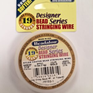חוט Beadalon בידלון צבע זהב
