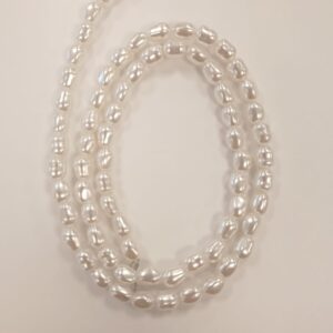 פנינים פלסטיק באיכות גבוהה אוקולון צורת פנינה ארוכה 6.5X5.5 מ"מ